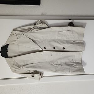 CABI Sandy Tan Trench Coat Jacket 777 Sz 4.